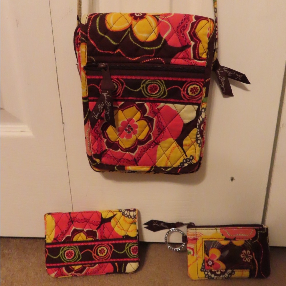 Vera Bradley purse, wallet and change purse bundle